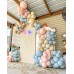 Gender Reveal Balloons Garland Kit, 124pcs Dusty Pink and Dusty Blue Sand White Balloons for Boy or Girl Gender Reveal Baby Shower Party Decoration…