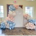 Gender Reveal Balloons Garland Kit, 124pcs Dusty Pink and Dusty Blue Sand White Balloons for Boy or Girl Gender Reveal Baby Shower Party Decoration…